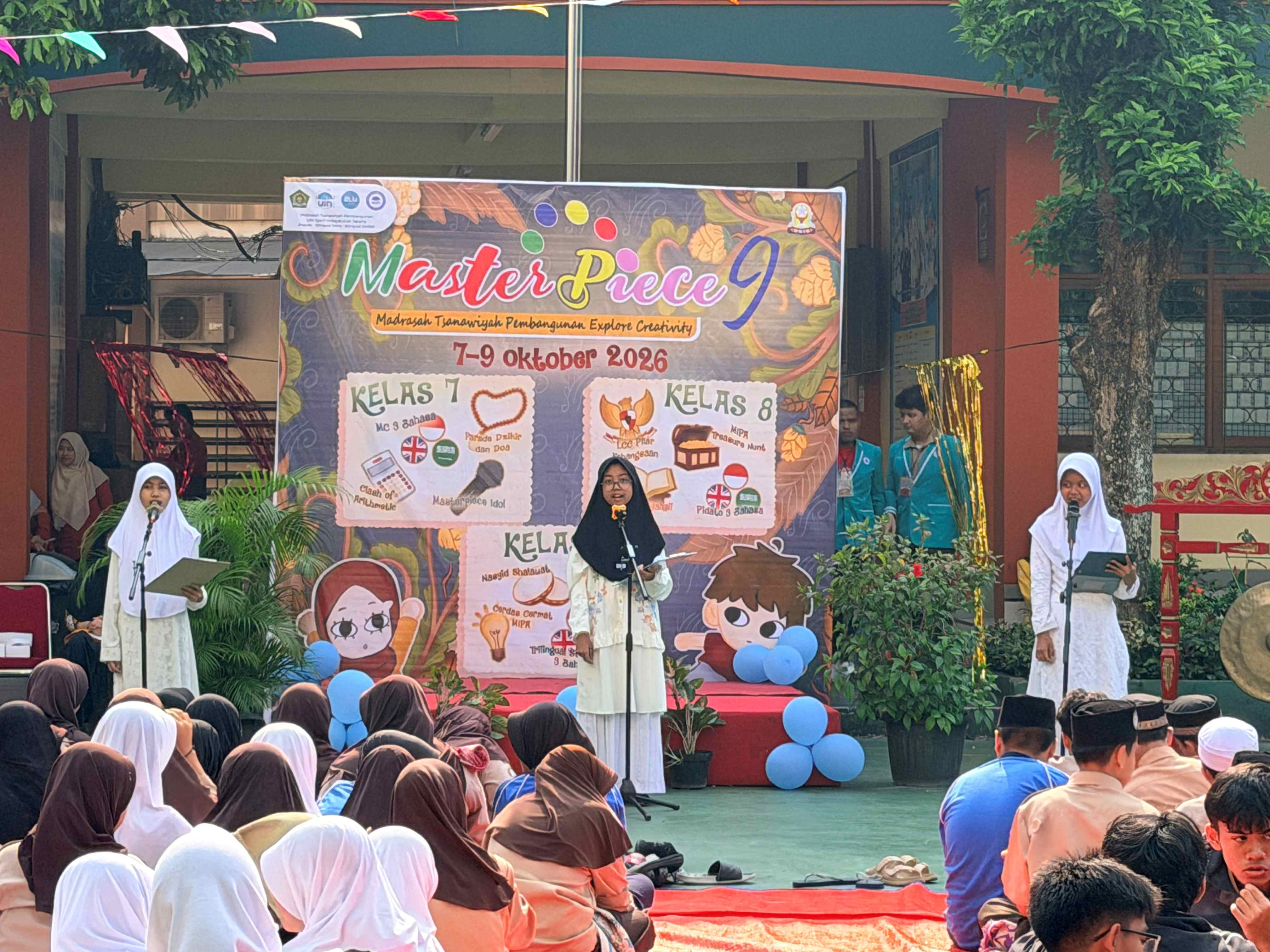 Master Piece 9 Resmi Dibuka, MTs Pembangunan UIN Jakarta Ajak Siswa Berani Berkarya